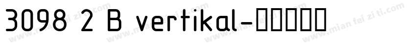 3098 2 B vertikal字体转换